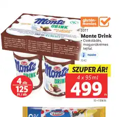 Lidl Zott Monte Drink ajánlat