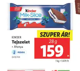 Lidl Kinder Tejszelet ajánlat