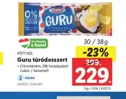 Lidl Pöttyös Guru túrdesszert ajánlat