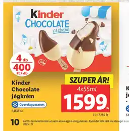 Lidl Kinder Chocolate Jégkrém ajánlat