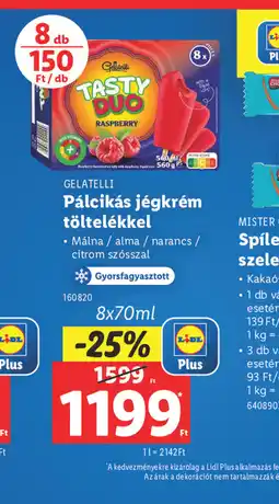 Lidl Gelatelli Pálcikás jégkrém ajánlat