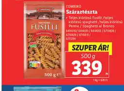 Lidl Combino Száraztészta ajánlat
