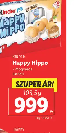 Lidl Kinder Happy Hippo ajánlat