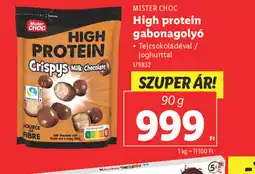 Lidl Mister Choc High Protein gabonagoly ajánlat