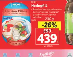 Lidl Nixxe Herringfilé ajánlat
