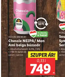 Lidl Hedon Brewery Chessie NEIPA/ Mon Ami belga búzasör ajánlat