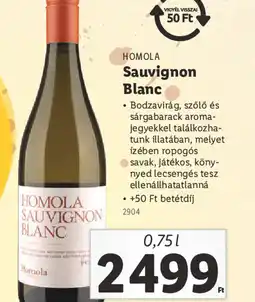 Lidl Homola Sauvignon Blanc ajánlat