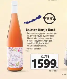 Lidl Balaton Kertje Rosé ajánlat