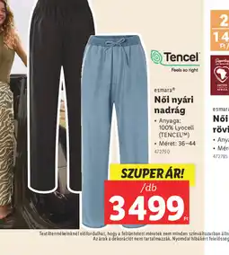 Lidl Esmara Női nyári nadrág ajánlat