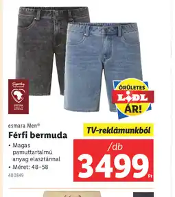 Lidl Esmera Men Férfi bermuda ajánlat