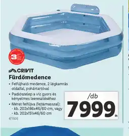 Lidl Crivit Fürdőmedence ajánlat