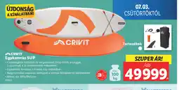 Lidl Crivit Egykamrás SUP ajánlat