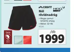 Lidl Crivit Női rövidnadrág ajánlat