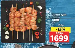 Lidl Garnéla nyárs ajánlat