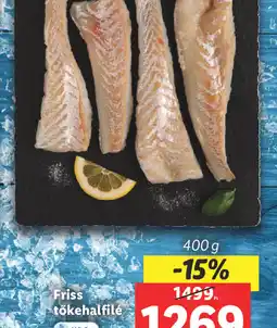 Lidl Friss tőkehalfilé ajánlat