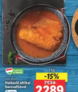 Lidl Chef Select Halászlé afrikai harcsafilével ajánlat