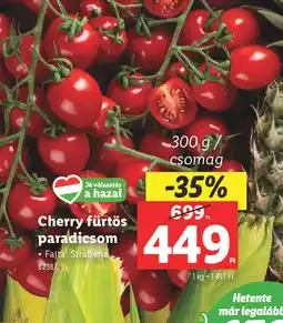 Lidl Cherry fürtös paradicsom ajánlat
