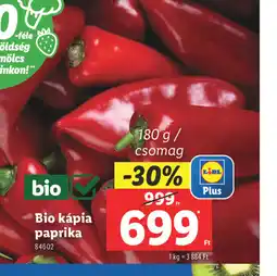 Lidl Bio Kápia Paprika ajánlat