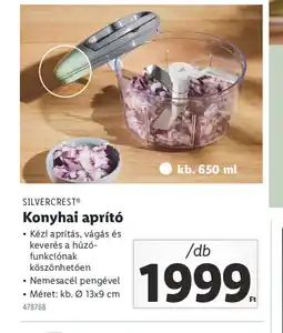 Lidl Silvercrest Konyhai aprít ajánlat