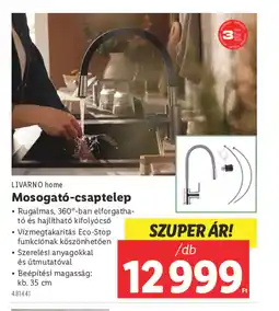 Lidl Livarno home Mosogat-csaptelep ajánlat