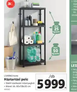 Lidl Livarno Home Háztartási polc ajánlat
