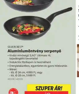 Lidl Silvercrest Alumíniumöntvény Serpenyő ajánlat