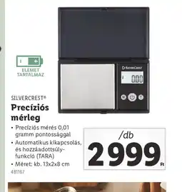Lidl Silvercrest Precízis mérleg ajánlat