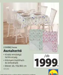 Lidl Livarno home Asztalterítő ajánlat
