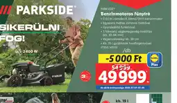 Lidl Parkside Benzinmotoros fűny Plusr ajánlat