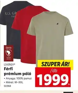 Lidl Livergy Férfi prémium pl ajánlat