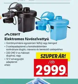 Lidl Crivit Elektromos fúvszivattyú ajánlat