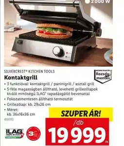 Lidl Silvercrest Kitchen Tools Kontaktgrill ajánlat
