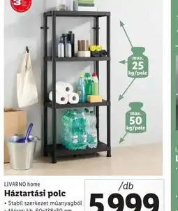 Lidl Livarno Home Háztartási polc ajánlat