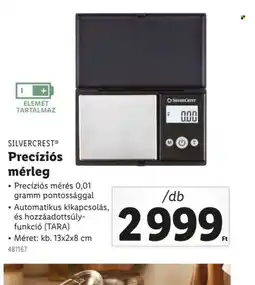Lidl Silvercrest Precízis mérleg ajánlat
