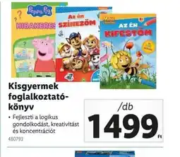 Lidl Kisgyermek foglalkoztatkönyv ajánlat