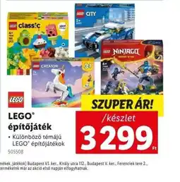 Lidl Lego építőjáték ajánlat