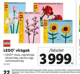 Lidl Lego virágok ajánlat