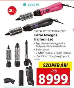 Lidl SILVERCREST PERSONAL CARE Forró levegős hajformázó ajánlat