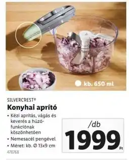 Lidl SILVERCREST Konyhai aprító ajánlat