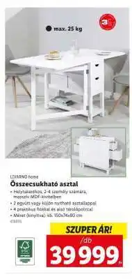 Lidl Összecsukható asztal ajánlat