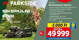 Lidl PARKSIDE Benzinmotoros fűnyíró ajánlat