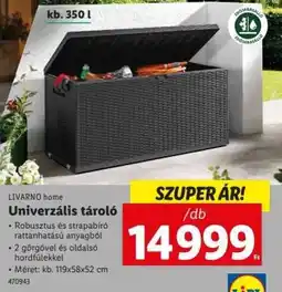 Lidl LIVARNO HOME Univerzális tároló ajánlat