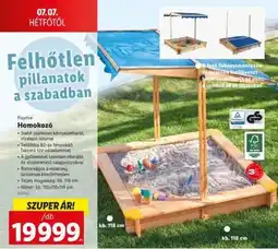 Lidl PLAYTIVE Homokozó ajánlat