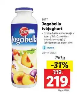 Lidl Zott Jogobella Ivójoghurt ajánlat