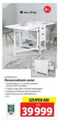 Lidl LIVARNO home Összecsukható asztal ajánlat