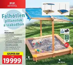 Lidl Homokozó ajánlat