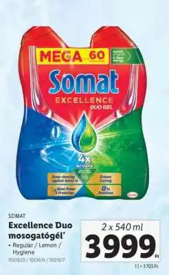 Lidl Somat Excellence Duo mosogatógél ajánlat