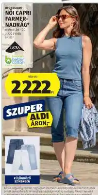ALDI UP 2 FASHION Női Capri Farmernadrág ajánlat