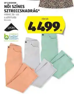 ALDI Női színes sztreccsnadrág ajánlat