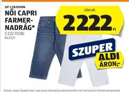 ALDI NŐI CAPRI FARMERNADRÁG ajánlat